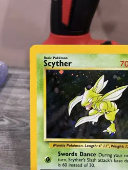 Wizards of the Coast Scyther 017/130 Base Set 2 Holo Rare Pokemon Card English - Image 2