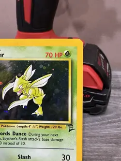 Wizards of the Coast Scyther 017/130 Base Set 2 Holo Rare Pokemon Card English - Image 3