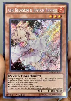 Yugioh Ash Blossom Joyous Spring MACR-EN036 Secret Rare 1st Ed VLP/LP w/Tracking - Image 1