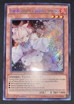 Yugioh Ash Blossom Joyous Spring MACR-EN036 Secret Rare 1st Ed VLP/LP w/Tracking - Image 2
