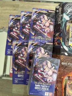 One Piece TCG Lot Illustration Boxes 5 & 6 Plus OP-14 Double Pack & 5 Sleeves - Image 3