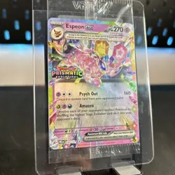 Pokemon TCG Prismatic Evolutions Espeon EX Stamped Promo Card Sealed - 034/131 - Image 2