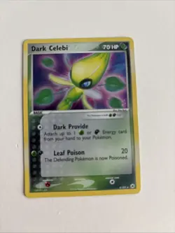 Pokemon Dark Celebi Holo Rare TCG Card #4/101 Hidden Legends Series - Image 1