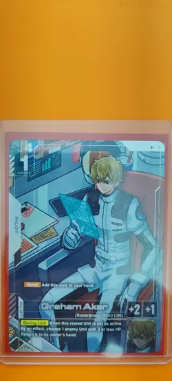Gundam Card Game TCG GD03-098 R+ Steel Requiem Graham Aker Near Mint - Image 1