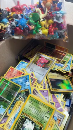 MASSIVE Pokemon box of cards, mini binder, and toys! 1995 - 2024 VINTAGE/Modern - Image 2