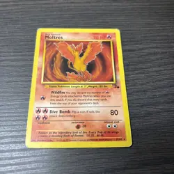 Pokemon TCG Moltres Fossil Card 27/62 Non-Holo Rare - Image 1