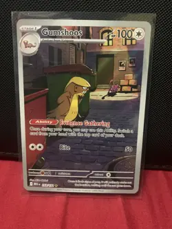 Pokemon TCG Mega Evolution Gumshoos Holo Card 153/132 Illustration Rare - Image 1