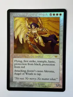 MTG Akroma, Angel of Wrath FOIL, Legions, NM+, Magic the Gathering 2003 - Image 1