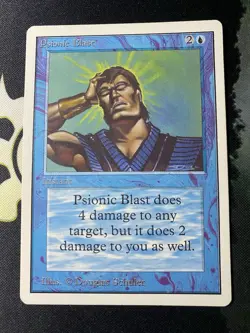 Magic: The Gathering 1993 Unlimited Edition Psionic Blast MP - Image 1