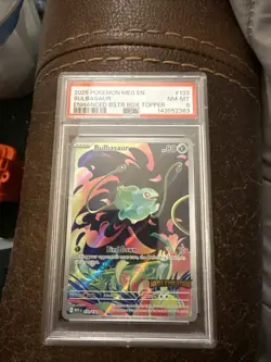 Pokemon Bulbasaur 2025 Miscellaneous Cards Box Topper Holo PSA 8 #133/132 - Image 2