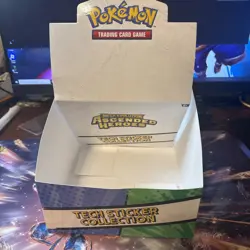 Pokemon TCG Ascended Heroes Tech Sticker Collection Display Box EMPTY NO PACKS - Image 1