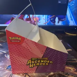 Pokemon TCG Ascended Heroes Tech Sticker Collection Display Box EMPTY NO PACKS - Image 2