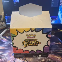 Pokemon TCG Ascended Heroes Tech Sticker Collection Display Box EMPTY NO PACKS - Image 3
