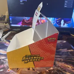 Pokemon TCG Ascended Heroes Tech Sticker Collection Display Box EMPTY NO PACKS - Image 4