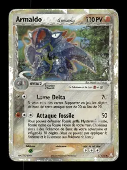 Carte Pokemon Armaldo Holo 1/101 EX Ile des Dragons Francais - Image 1