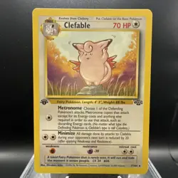Pokemon Clefable Jungle 17/64 Unlimited Rare Regular Stage 1 HP70 Arita - Image 1