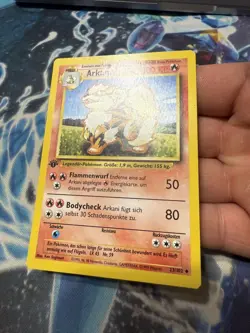 Pokemon TCG Arcanine ARKANI Base Set 23/102 Regular 1st Edition Uncommon GERMAN - Image 1