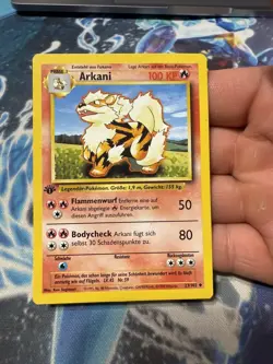 Pokemon TCG Arcanine ARKANI Base Set 23/102 Regular 1st Edition Uncommon GERMAN - Image 5