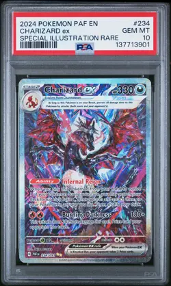 2024 Pokemon Paldean Fates #234 Charizard Ex Special Illustration Rare PSA 10 - Image 1