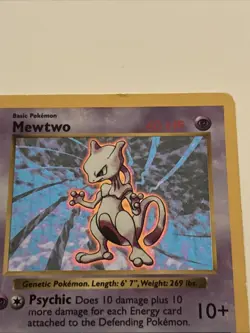 Mewtwo 10/102 Pokemon TCG 1999 Base Set Holo Unlimited Rare - Image 3