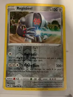 Registeel - 108/189 SWSH Astral Radiance Pokemon Reverse Holo Foil Nice! - Image 1