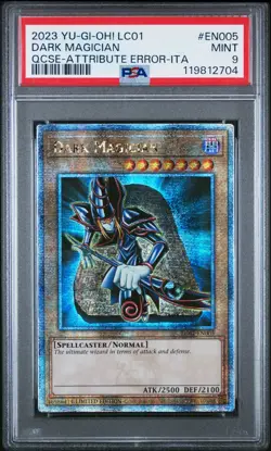 Yu-Gi-Oh! Dark Magician Quarter Century Secret Rare LC01-EN005 PSA 9 Mint - Image 1