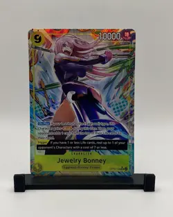 Jewelry Bonney OP13-108 SR Alt Art Carrying On His Will One Piece TCG English NM - Image 1