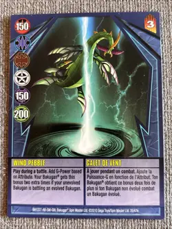 Bakugan Gundalian Invaders Wind Pebble 🔵 Blue Ability Card 35/47e - Image 3