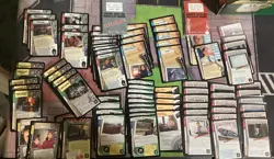 The X-Files CCG Lot of 80 Cards LP Basic & Advanced Rule book - Image 1
