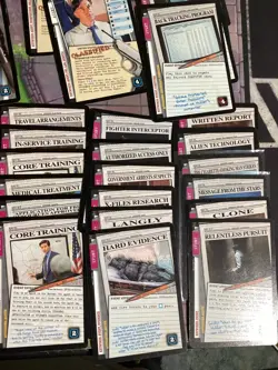 The X-Files CCG Lot of 80 Cards LP Basic & Advanced Rule book - Image 2