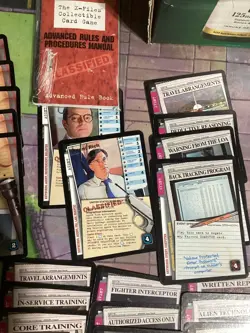 The X-Files CCG Lot of 80 Cards LP Basic & Advanced Rule book - Image 3
