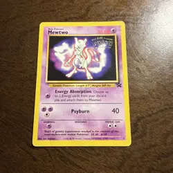 Pokemon TCG Mewtwo #3 WB Kids Presents the First Movie Card HP - Image 1