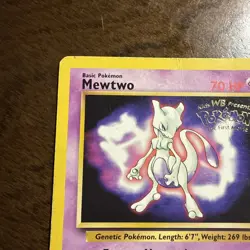 Pokemon TCG Mewtwo #3 WB Kids Presents the First Movie Card HP - Image 3