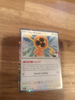 Fan Rotom Holo Pokemon Prize Pack Series 6 Promo Pokemon Card NM/LP Stamp - Image 2