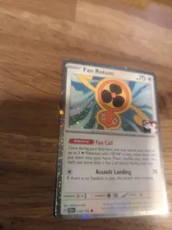 Fan Rotom Holo Pokemon Prize Pack Series 6 Promo Pokemon Card NM/LP Stamp - Image 3