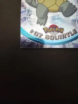 SQUIRTLE #07 - 2000 Topps Chrome Pokemon CARD - Chrome - NEAR MINT - Image 4