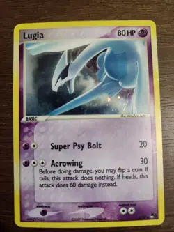 Pokemon TCG Lugia Pop Series 5 Holo Rare Card 2/17 LP Condition - Image 1