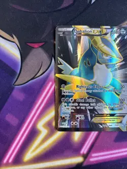 Cobalion EX 133/135 Plasma Storm Ultra Rare Full Art Holo Pokemon Card HP - Image 2