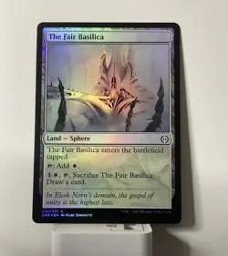 MTG ONE: The Fair Basilica Phyrexia: All Will Be One Foil Land 252/271 - Image 1