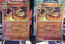 Pokemon TCG Prismatic Evolutions Flareon 013/131 Pokeball & Masterball NM - Image 1
