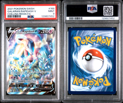 Pokemon Galarian Rapidash 168/198 Alternate Art Rare Chilling Reign PSA 9 - Image 3