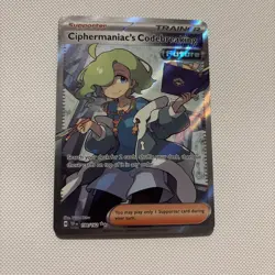 Pokemon TCG Ciphermaniac's Codebreaking 198/162 Full Art Trainer Temporal Forces - Image 1