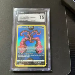 Pokemon Galarian Moltres SWSH284 CGC Gem Mint 10 Black Star Promo Crown Zenith - Image 1