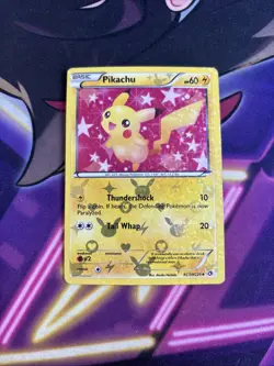 Pikachu RC7/RC25 Pokemon Black & White Legendary Treasures Radiant Collection MP - Image 1