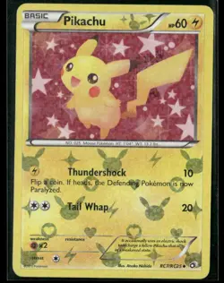 Pokemon Legendary Treasured Radiant Collection Pikachu #RC7/RC25 NM-LP Holo Rare - Image 1