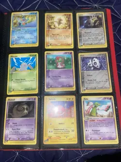 Pokemon E Reader Vintage Lot 2004 Few Rares Incl Also Comes With Binder & Modern - Image 3