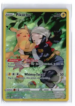 Pokemon PIKACHU TG05/TG30 Illustration Rare (Lost Origin) NM/Near Mint - Image 1