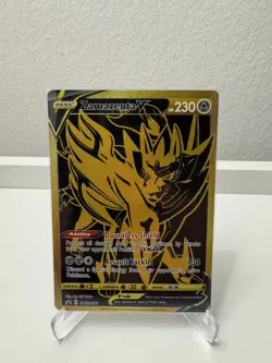 Pokemon Zamazenta V Black Star Promo SWSH077 Sword & Shield Holo Foil - Image 1