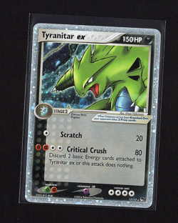 2004 POKEMON POP SERIES 1 #17/17 TYRANITAR EX HOLO RARE FOIL - Image 1