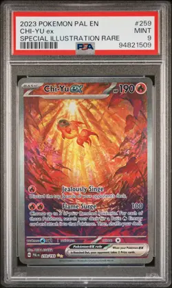 2023 POKEMON PAL EN-PALDEA EVOLVED SPECIAL ILLUSTRATION RARE CHI-YU EX PSA 9 - Image 1